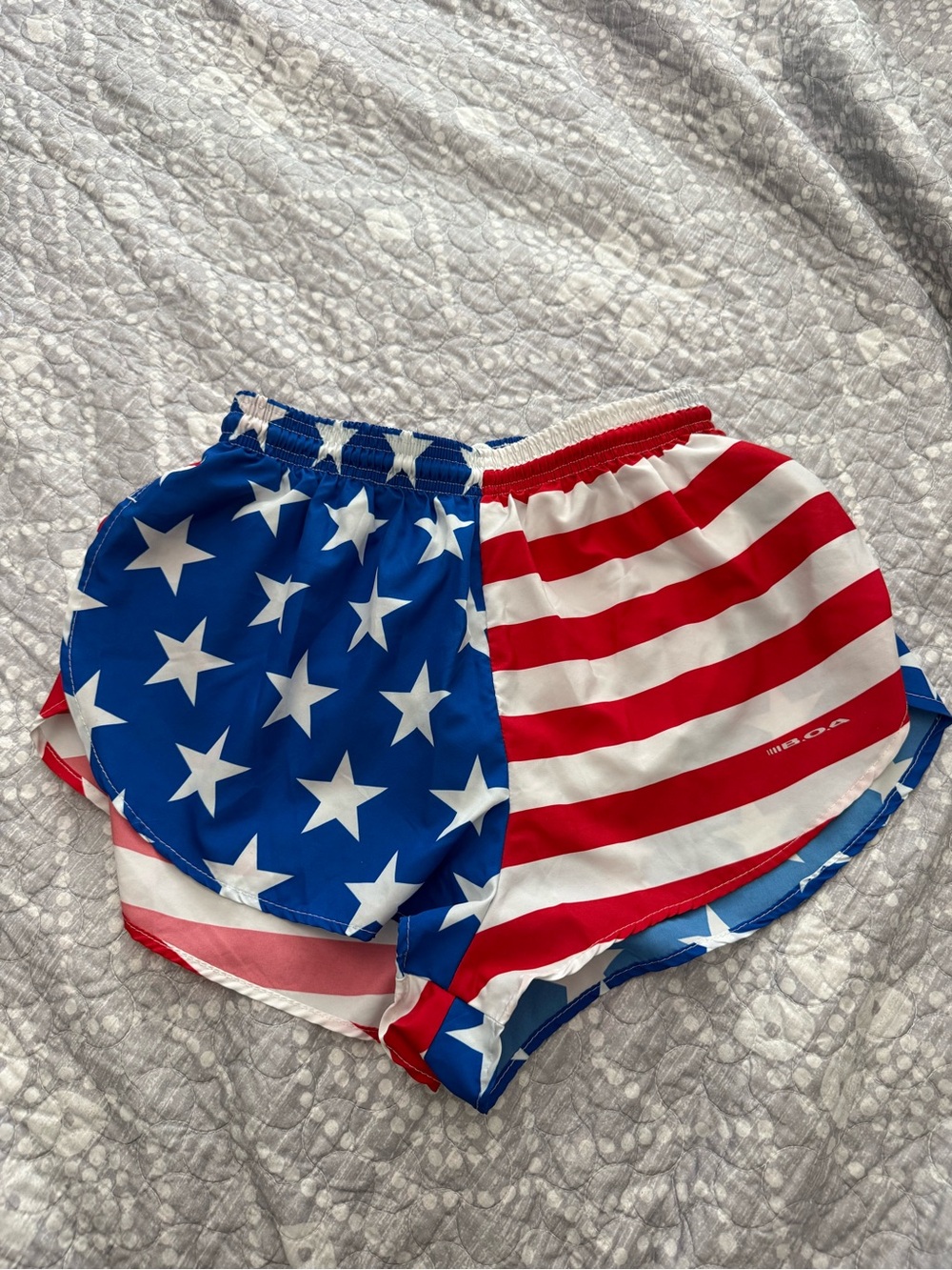 🐸Women’s Athletic Running Shorts - Stars & Stripes Red, White & Blue
